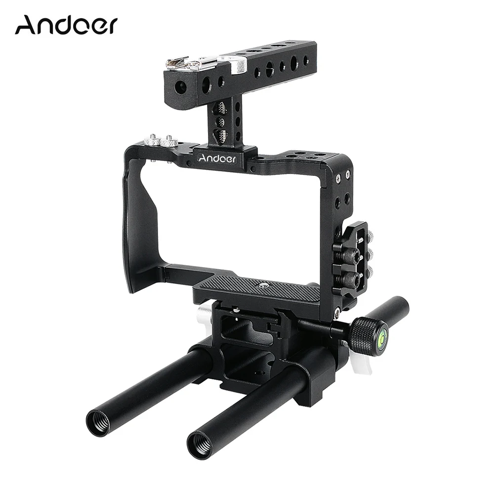Набор для видеокамеры Andoer профессиональная клетка с 15 мм стержнем Sony A6000 A6300 A6500 ILDC