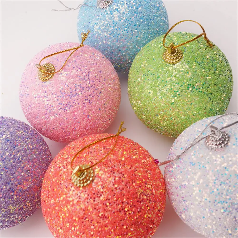 8 см Рождественский шар украшения Блестящий Матовый шары для рождественской елки кулон для праздника свадебные украшения