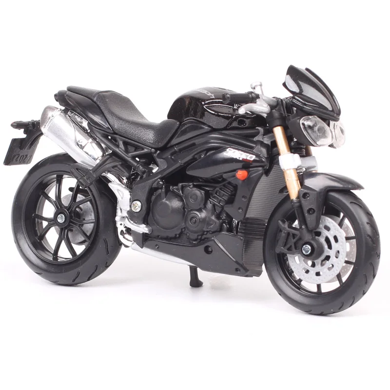 1/18 scale small bburago 2011 Triumph ST Speed Triple Tiger 1050 streetfighter sport bike motorcycle Diecasts Vehicles toy kids 1 18 scale bburago triumph rocket 3 trident cruiser motorcycle diecasts