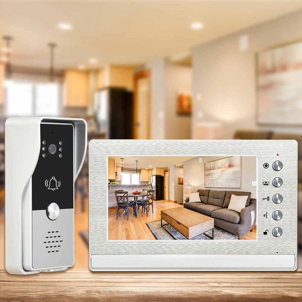 Inch Wired Video Intercom System Video Door Phone Doorbell Kits for  Houses Apartment Home Entry System Support Unlock 2-Lock AliExpress