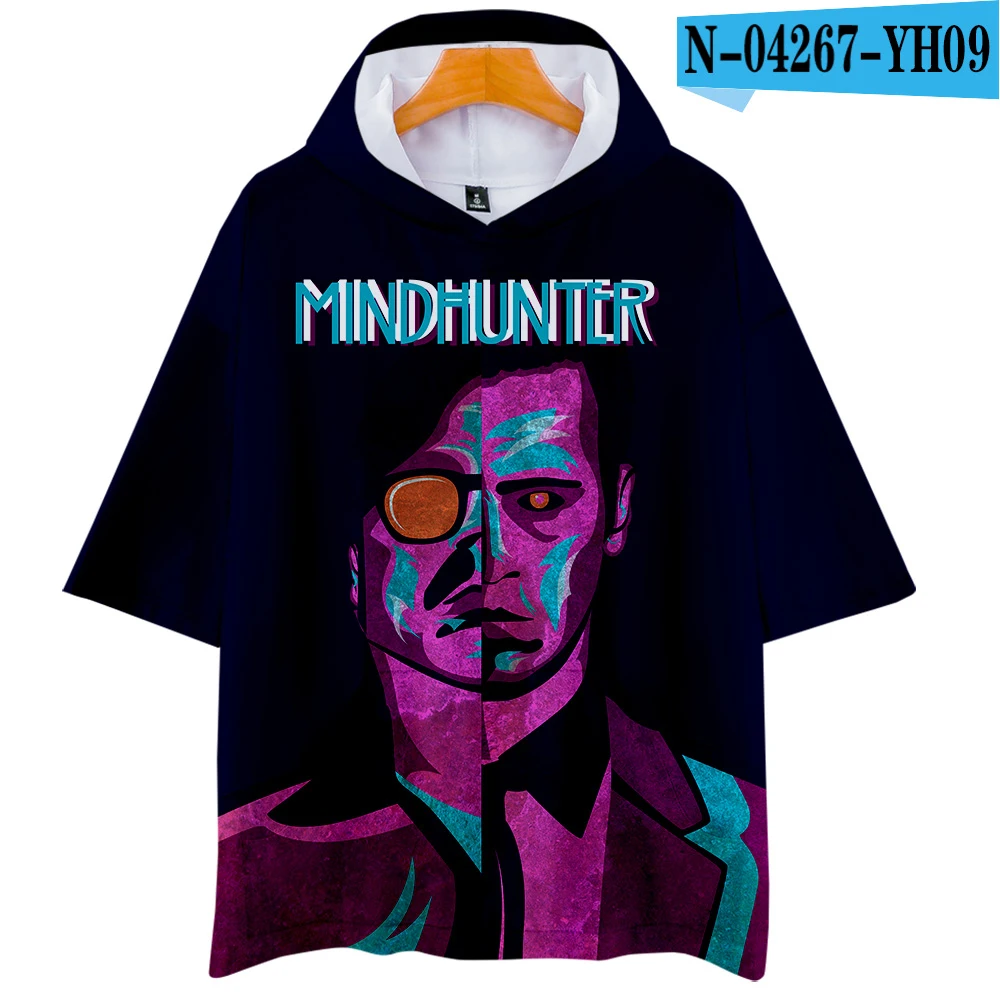 Mindhunter Crime thriller 3D cos Горячие толстовки с короткими рукавами футболка унисекс пара Досуг печати Новинка Топ Роскошный Harajuku - Цвет: 1