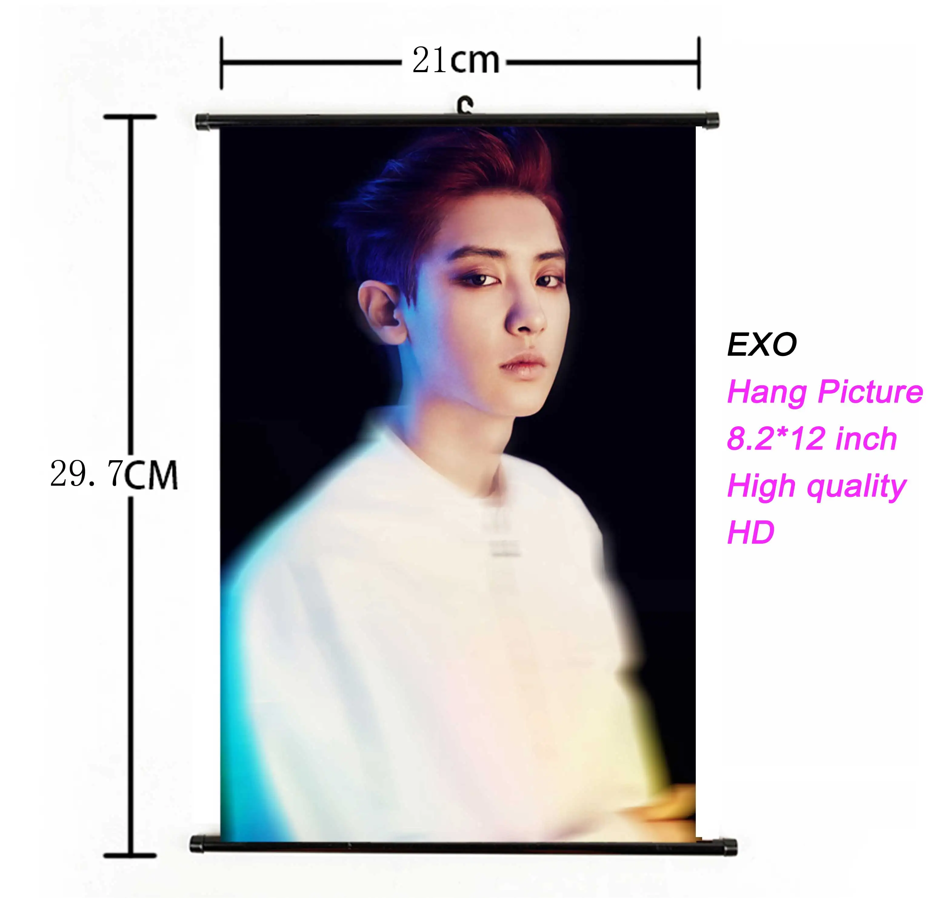 32 Kpop EXO висячий плакат для поклонников коллекции подарков ткань 21*30 см Высокое качество k-pop EXO альбом висячая картина фото плакат - Цвет: 32