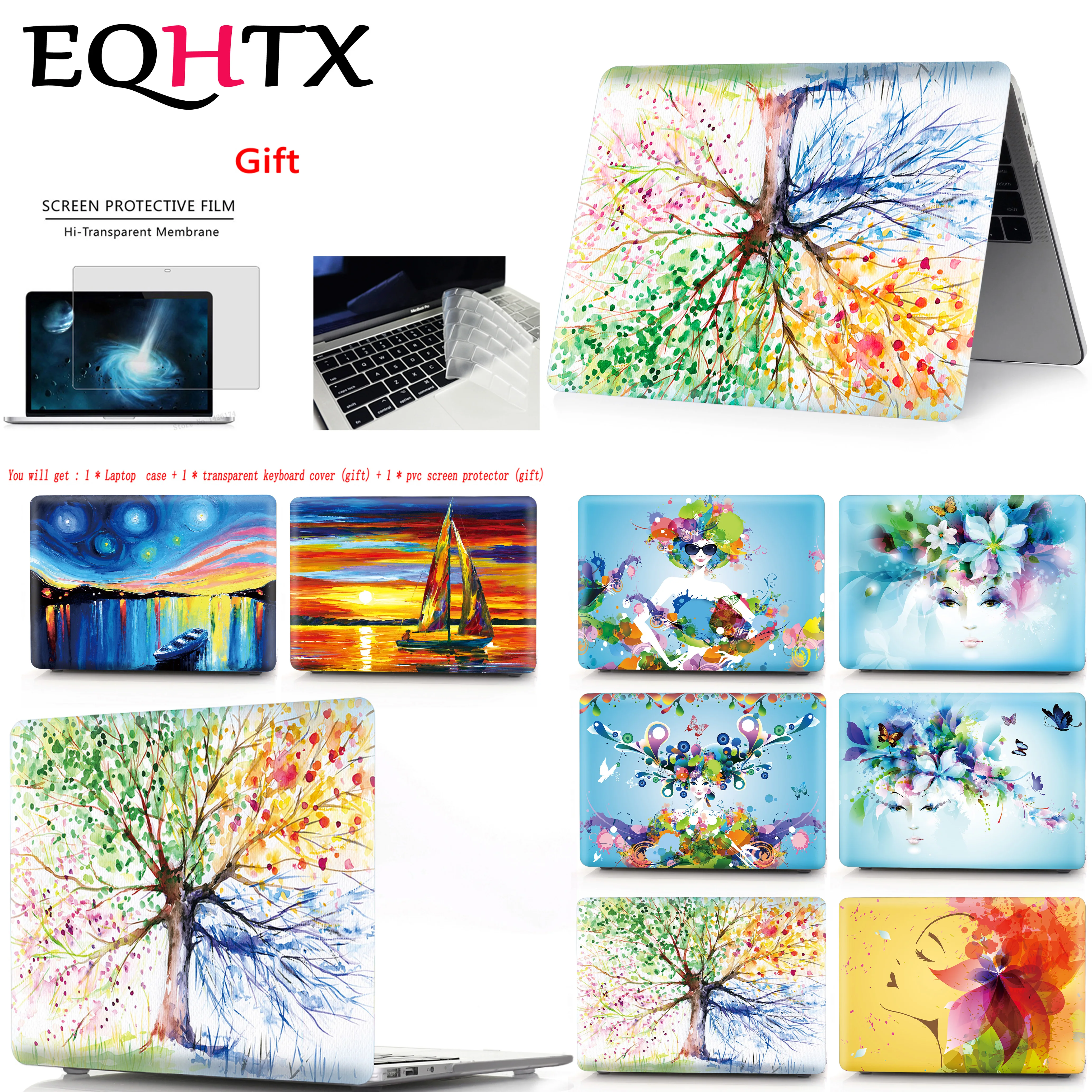 Чехлы с 3D-принтом для Apple Mac Book Air Pro retina 11 12 13 15 дюймов сумка для ноутбука для Mac Book Air Pro 13,3 15,4 дюймов Чехол A1932+ подарок