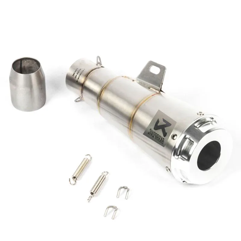 51 мм левый и правый Akrapovic мотоцикл глушитель труба для Honda CBR1000 для Yamaha R6 для Kawasaki выхлопная труба - Цвет: left