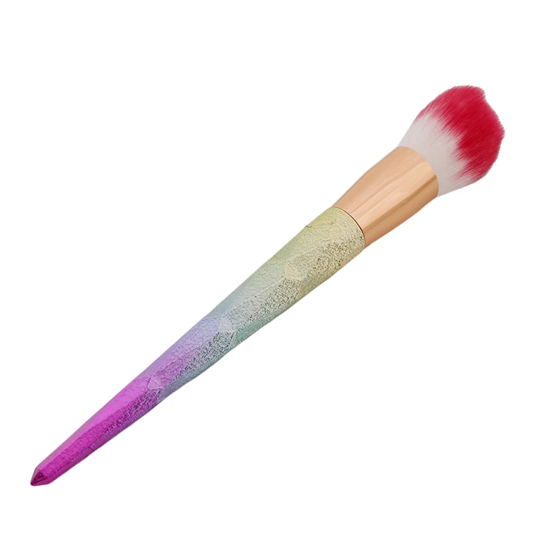 10 шт Профессиональный Набор радужных кистей для макияжа Алмаз ручкой Make Up кисти румяна смешивание Smooth щетка