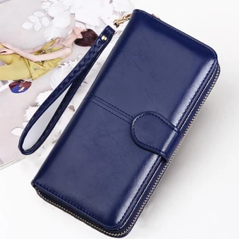 

New Fashion Women Wallets Long Style Multi-functional Wallet Purse Fresh PU Leather Female Clutch Card Holder Bolsos