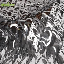 130 см* 100 см расшитая блестками ткань полумесяц расшитая блестками ткань для платья матовая сетчатая ткань