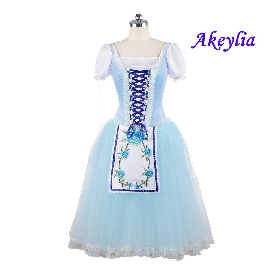 Sky blue Giselle Ballet Dress professional Romantic Ballet Costume Gardener