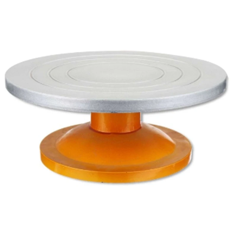 Botique-30Cm гончарное колесо моделирование платформы скульптуры поворотный стол Модель изготовления глиняных скульптур инструменты круглая поворотная пластина Pott - Цвет: Orange
