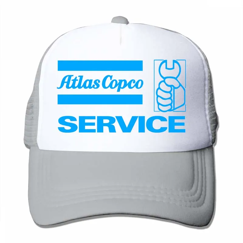 Atlas Copco, бейсбольная кепка с логотипом, для мужчин и женщин, Кепка-Дальнобойщик, модная Регулируемая Кепка - Цвет: 4-Gray