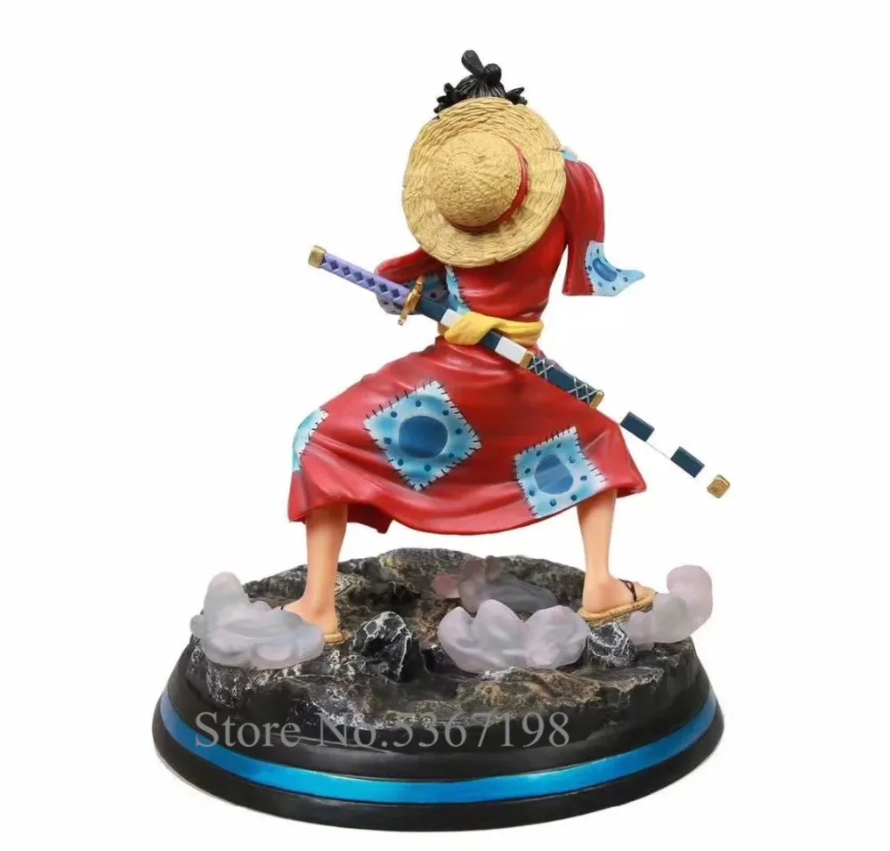 Аниме one piece страна мира Луффи кимоно GK статуя ПВХ фигурка Коллекционная модель игрушки кукла подарок Рождество 28 см