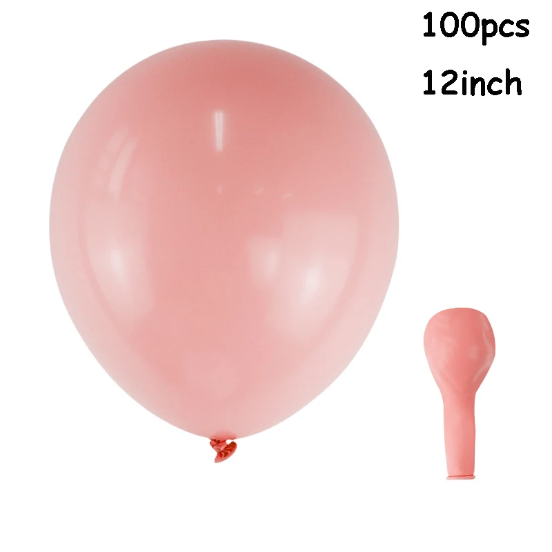100pcs 12inch 5/10/15 м латексных воздушных шаров с цепи резиновый Свадебный/День рождения фон с воздушными шарами декоративный шар цепи Арка Balony шт/уп - Цвет: 100pcs 12inch