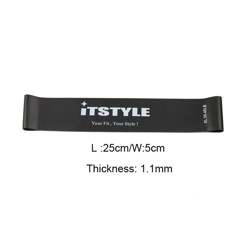 small black size ITSTYLE 4" эспандер 8 уровень Кроссфит латексная петля ремешок экспандер мощность резиновый подтягивающий укрепляющий мышцы веревка - Цвет: small black size