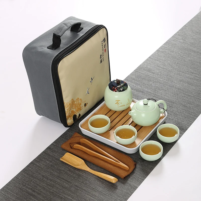 Porcelana teekanne, органайзер для кунг-фу, gaiwan,, китайский чайный набор для путешествий, керамический, bella y bestia juego de te jogo de cha te chino