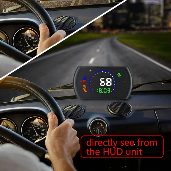 Цифровые спидометры Hud Дисплей 5,8 дюймов большой экран с одометром для вождения сигнализация превышения скорости YAN88