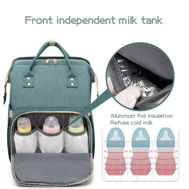 New Diaper Baby Bags with Bed Mummy Bag Waterproof Nylon Maternity Nappy Moms Backpack Baby Nursing Changing Bag For Baby Care New Diaper Baby Bags with Bed Mummy Bag Waterproof Nylon Maternity Nappy Moms Backpack Baby Nursing Changing Bag For Baby Care