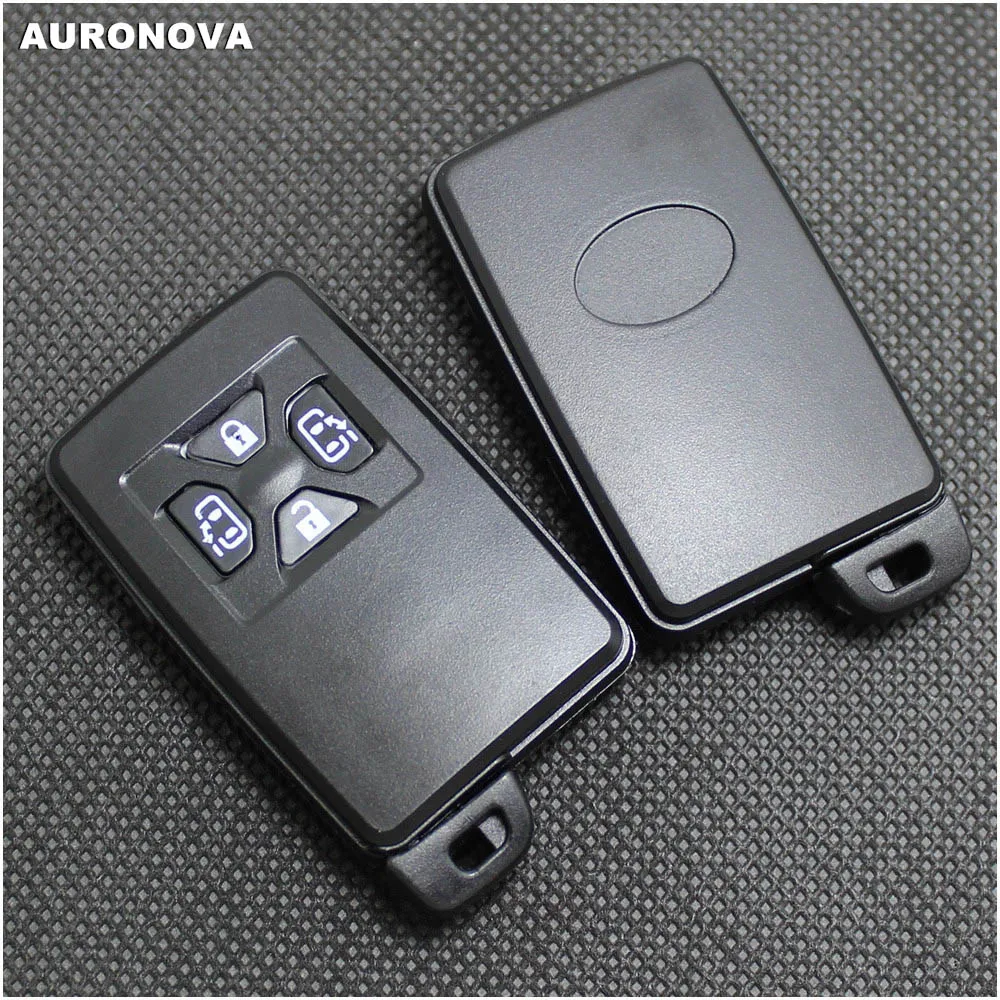 AURONOVA новая Замена ключа без ключа для TOYOTA 4 кнопки дистанционный ключ-брелок от машины чехол