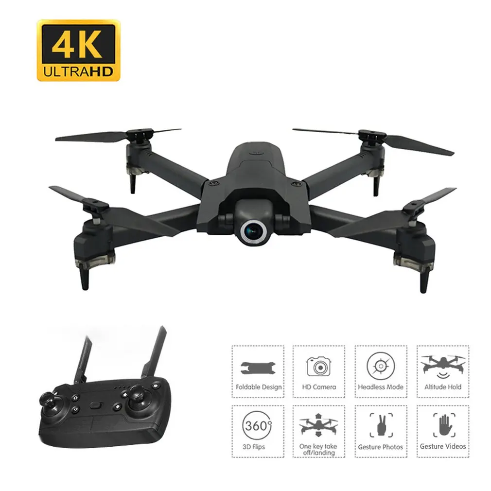 4K 1B with bag Радиоуправляемый Дрон 4K Квадрокоптер Дрон долгое время полета Радиоуправляемый вертолет селфи Дроны с камерой HD GW106 720 P/4 K камера - Цвет: 4K 1B with bag