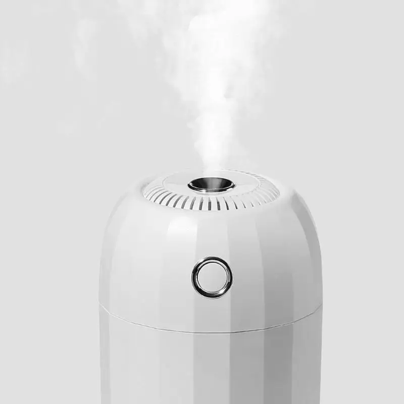 Night Light LED Lamp Mini Barrel Air Humidifier Aroma Essential Oil Diffuser USB Fogger Mist Maker Home Car 300mL New 2019