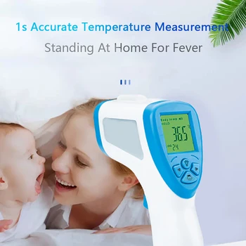 

Digital LCD Backlight Non-Contact Thermometer ℃/℉ Adult Baby Infrared Forehead Thermometer Temperature Measuring Tool Dropship