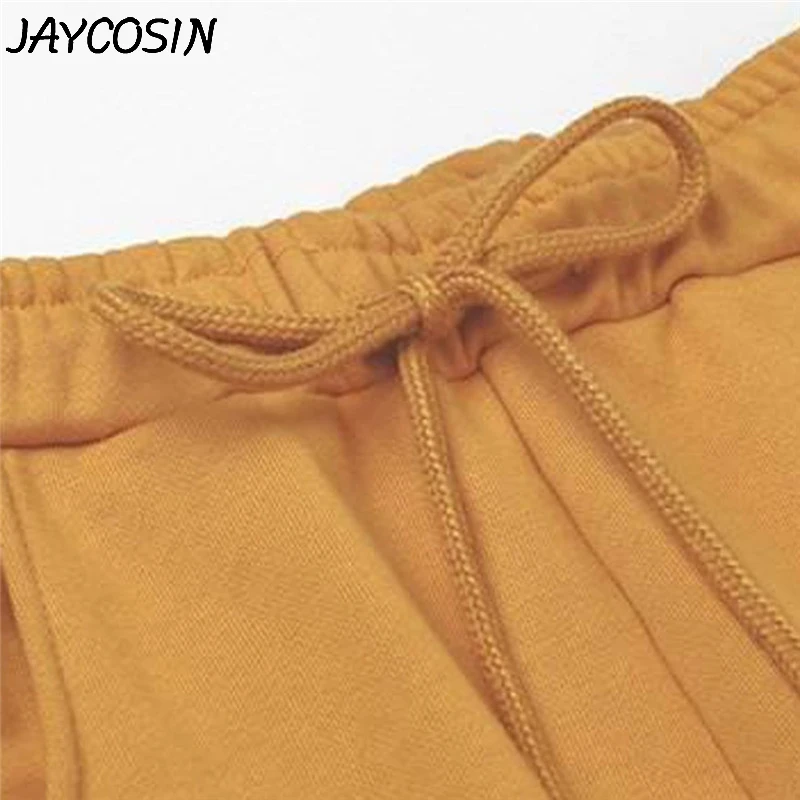 JAYCOSIN женский спортивный костюм с длинным рукавом, толстовка с капюшоном, топ с боковыми полосатыми штанами, комплект из 2 предметов, повседневная одежда, женский спортивный костюм