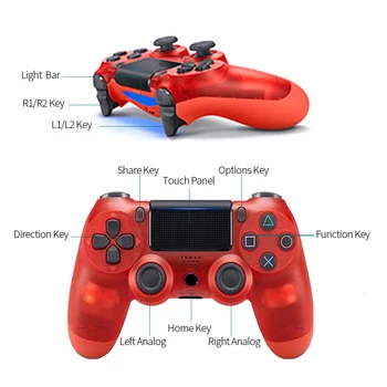 Mando inalámbrico Bluetooth para PS4, compatible con consola PS4, Playstation 4 2