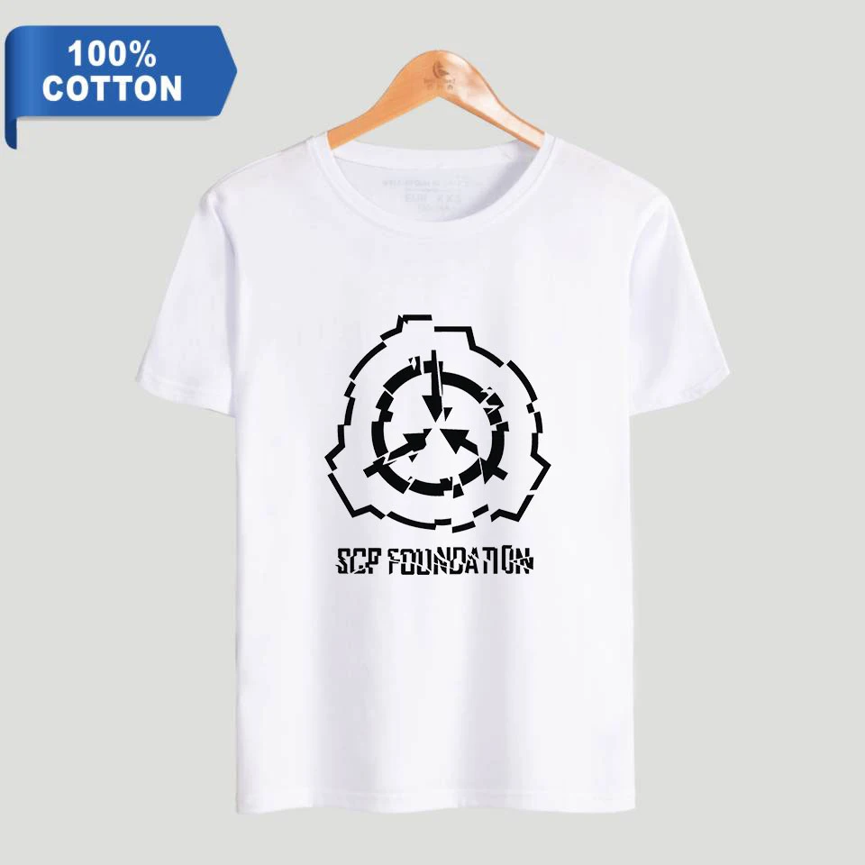 Scp Foundation хлопковая Футболка женская и мужская одежда горячая Распродажа летние футболки с коротким рукавом Kpops топ размера плюс 4xl