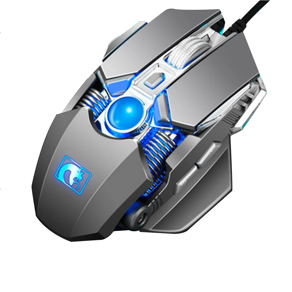 

M338 Office Professional Silent PC Mice Optical USB Wired Mouse Buttons Laptop Home Led Adjustable Mechanical Desktop