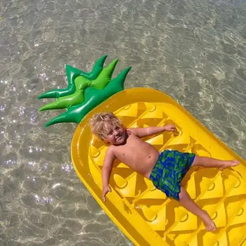 

Baby Kids' Floats Inflatable Pineapple Pool Floating Row Raft Large Outdoor Swimming Ring Pool Inflatable Float Water Fun Toy