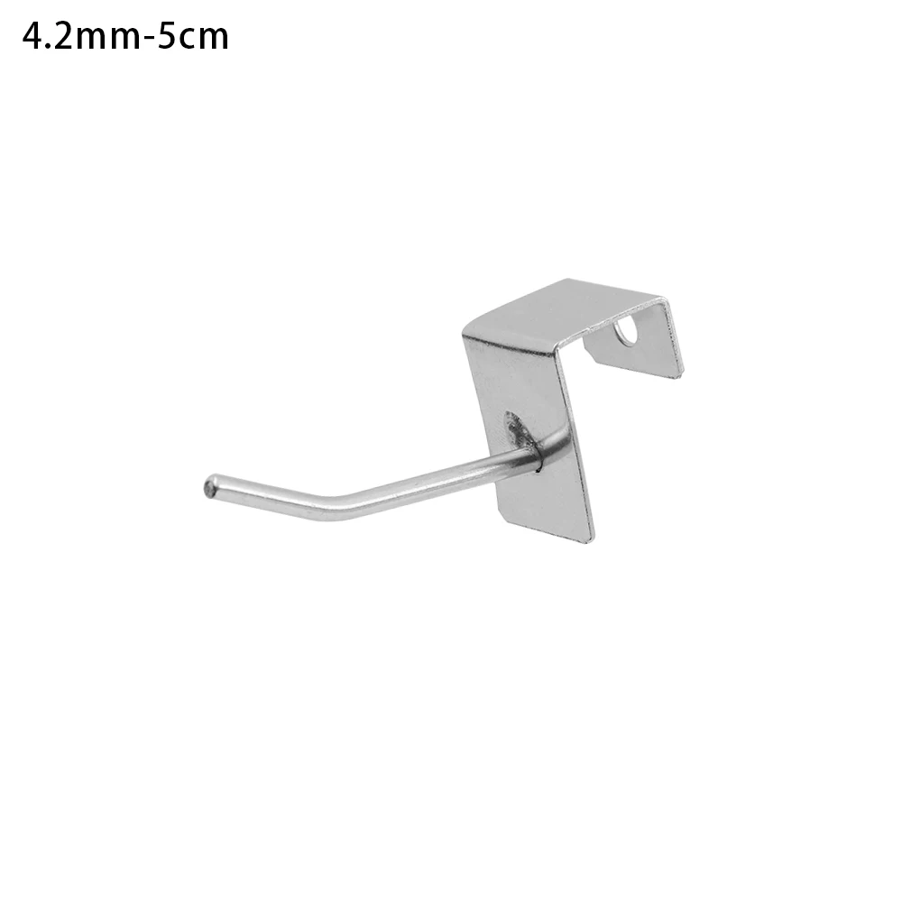 4.2mm-5cm 5 шт. Многофункциональный одинарный Pegboard крюк товары полка держатель розничный магазин Peg супермаркет дисплей крючки домашняя кухонная для хранения стойка - Цвет: 4.2mm-5cm