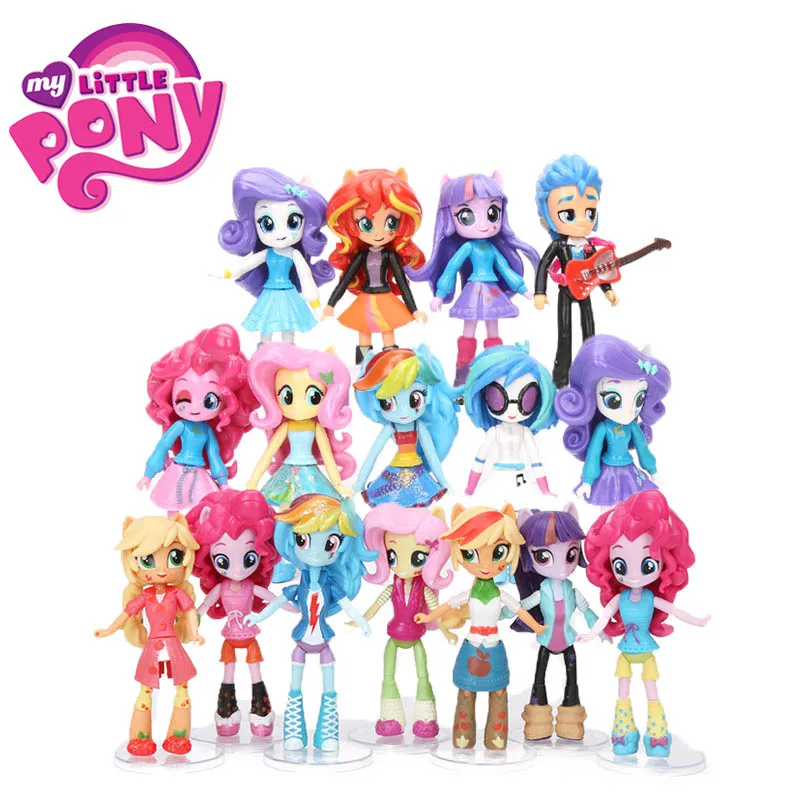 12 см 9 шт. 7 игрушки My Little Pony friendly Is Magic Набор фигурок Twilight Sparkle Rainbow Dash Fluttershy модель