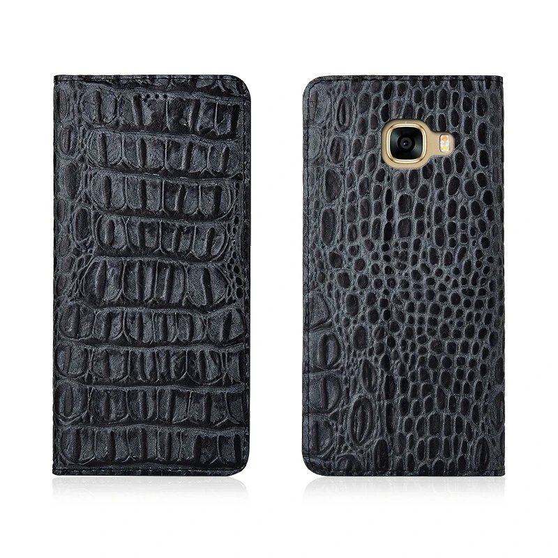 

Crocodile Back Pattern Genuine Real Leather Magnetic Flip Phone Bag For Samsung Galaxy A8 2016/Samsung Galaxy A5 2016 Phone Case