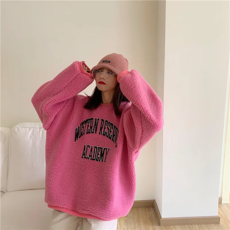 Aulead, новинка, женские толстовки, набор, Kawaii, толстовки с буквенным принтом, плюс кашемир, женские толстовки, друзья, худи, женские рубашки, 50cs