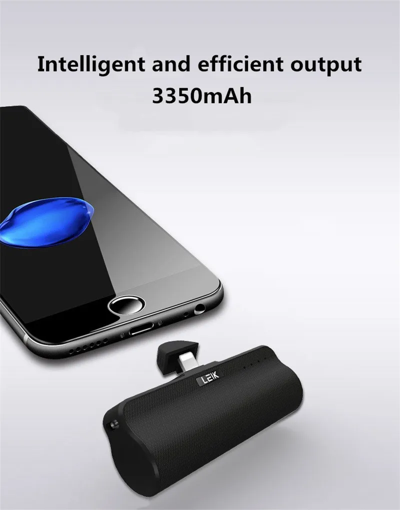 Аварийное зарядное устройство 3350 мАч для iPhone/Xiaomi, запасное зарядное устройство для huawei/samsung, портативное мини милое зарядное устройство