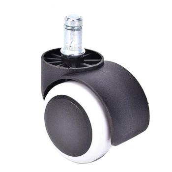 

5PCS 2 Inch Office Chair Caster Wheels Swivel Rubber Caster Wheels Replacement Soft Safe Rollers Furniture Hardware