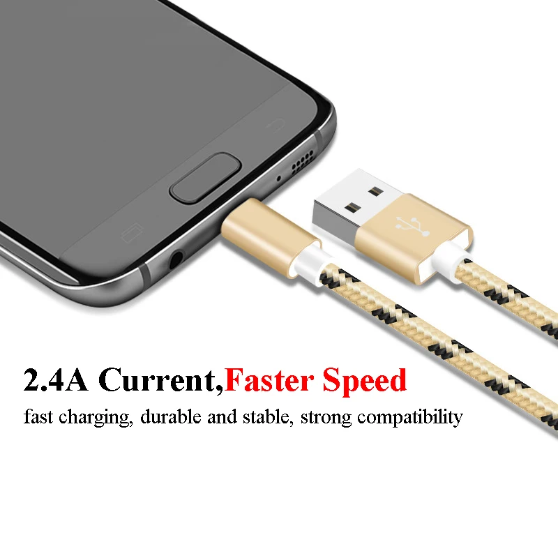Кабель NATESWE Micro USB для быстрой зарядки телефона, кабель USB для Xiaomi Redmi Note5, кабель Micro USB для зарядки и передачи данных для samsung, шнур USB