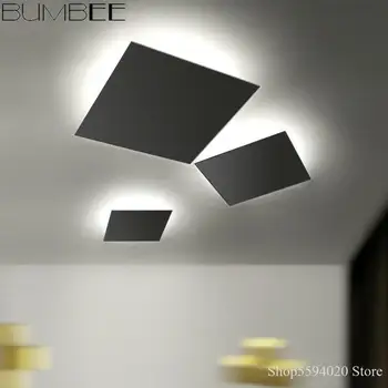 

Modern Simple Acrylic Ceiling Lighting LED Square Creative Combination Ceiling Lights Bedroom Living Room Decor Home Lighting AC