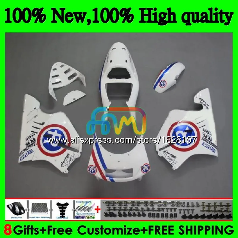 Корпус для HONDA NSR 250 R MC18 PGM2 СМП 250R NS250 NSR250R 88 89 84BS. 51 MC16 NSR250 R RR Синий R белый NSR250RR 1988 1989 обтекатель - Цвет: No. 1