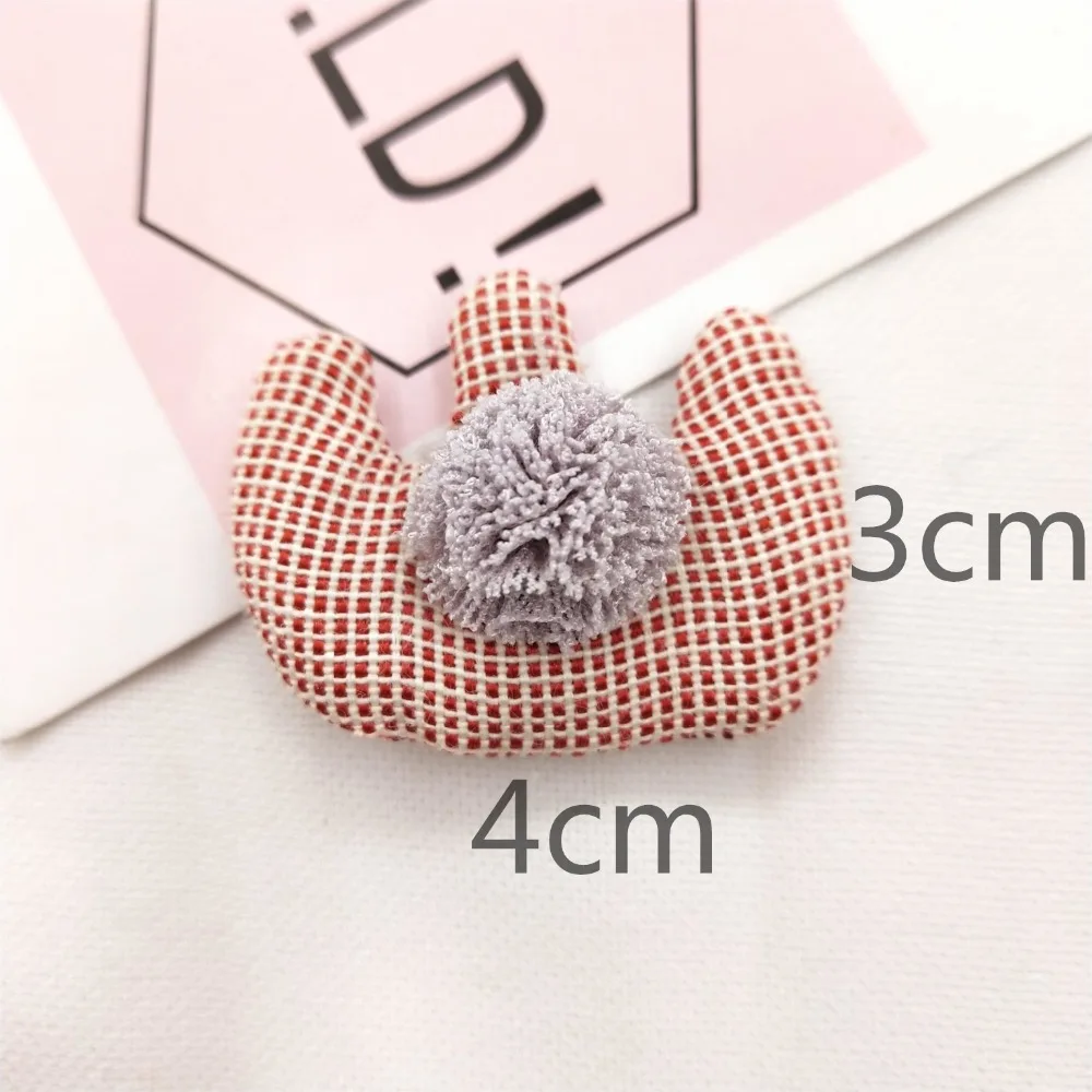 20 шт. ткань плед Корона меховой шар патч DIY швейная одежда головной убор зажим для волос обувь сумка аксессуары материалы для рукоделия
