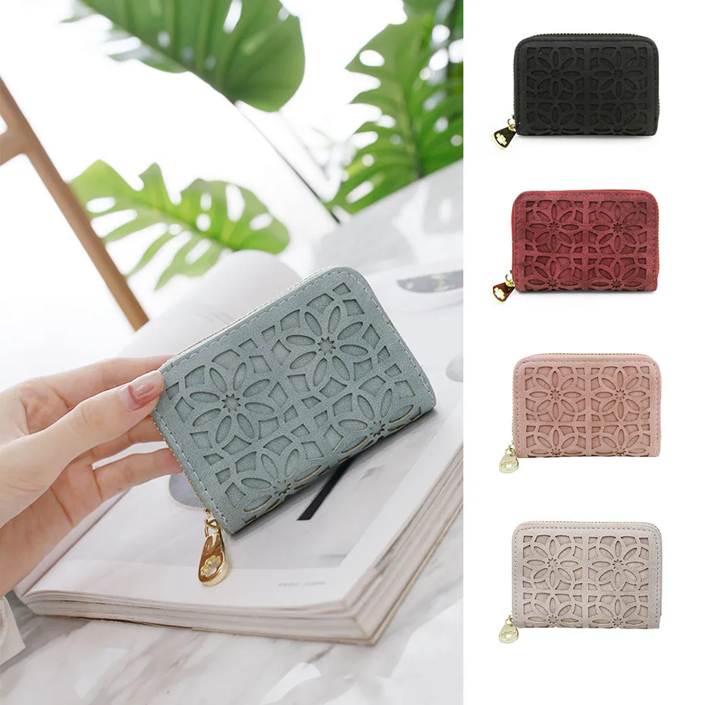 

Masion Fabre Women's New Short Solid Color Purse Mini Coin Wallet Credit Card Holder Classic Small Wallet Five Colors Dropship