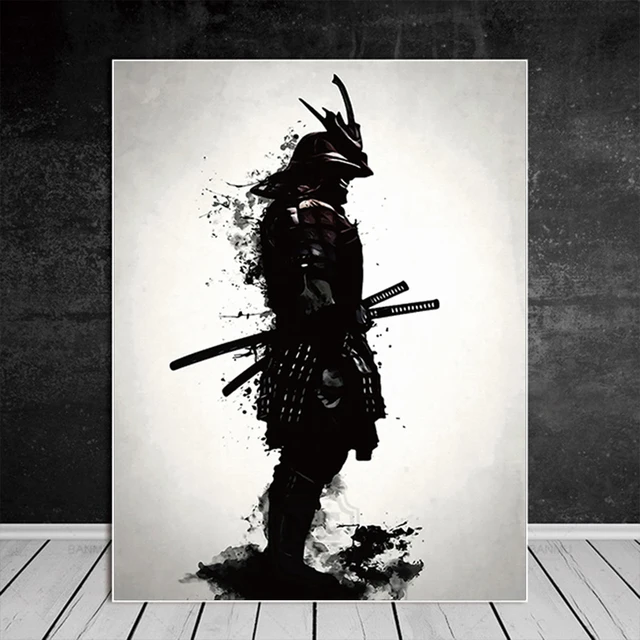 Japanese Samurai Canvas Oil Painting Modern Wall Art Pictures Canvas Print For Living Room HD Home Japanese Samurai Canvas Oil Painting Modern Wall Art Pictures Canvas Print For Living Room HD Home Decoration Posters And Prints