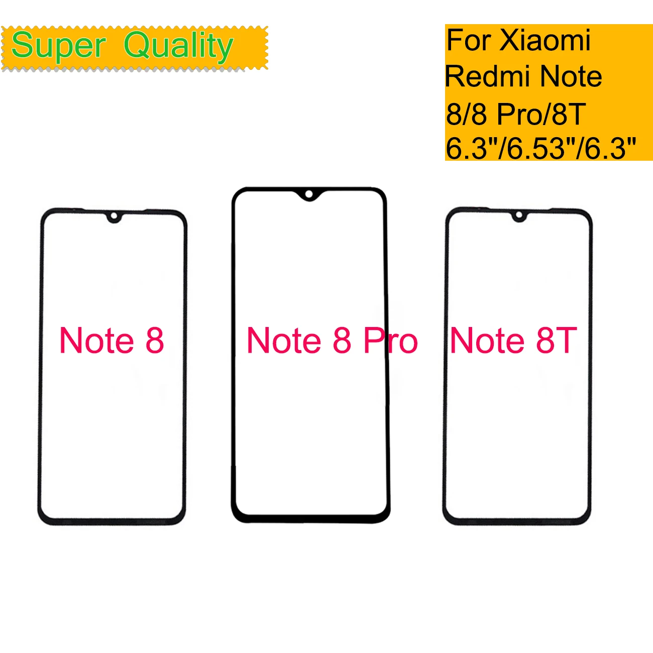 REDMI NOTE 8T LCD Front Glass Panel 