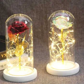 

24k Gold Rose Foil Plated Gold rose Wedding Decoration Golden Rose Decor Flower flores artificiales para decoracion