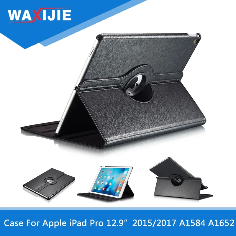 Новинка 360 Вращающийся чехол из искусственной кожи для Apple iPad Pro 12 9 дюймов 2015/2017 A1584