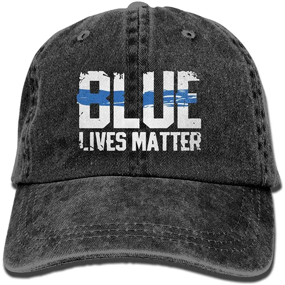 Blue Lives Matter Мужская и женская джинсовая бейсболка с эффектом потертости, регулируемая задняя застежка, Кепка для водителя грузовика, спортивные шапки для улицы