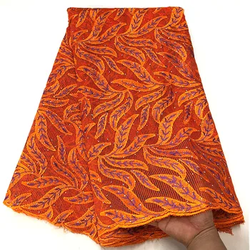 

Nigerian Stones African Guipure Cord Lace Fabric Water Soluble Dress Lace 2019 High Quality French Tulle Lace Fabric TF-9652