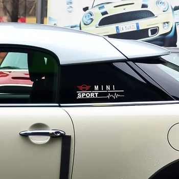 

2pcs Car Side Window Stickers Decal For BMW Mini Cooper One S R50 R53 R56 R60 F55 F56 R58 Sport Emblem Auto styling Accessories