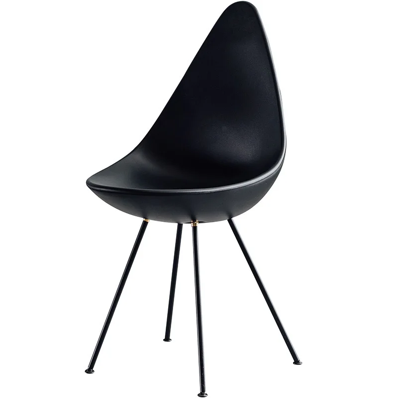 

Nordic INS Teardrop Shaped Plastic Chair Restaurant Dining Chair Restaurant Office Meeting Home Bedroom Learning Plastic Chair