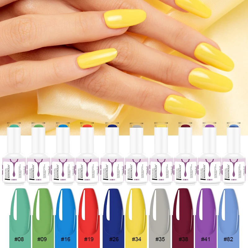 15ml UV/LED Nail Gel Polish Art Salon 90 Colors Semi Permanent Gellack