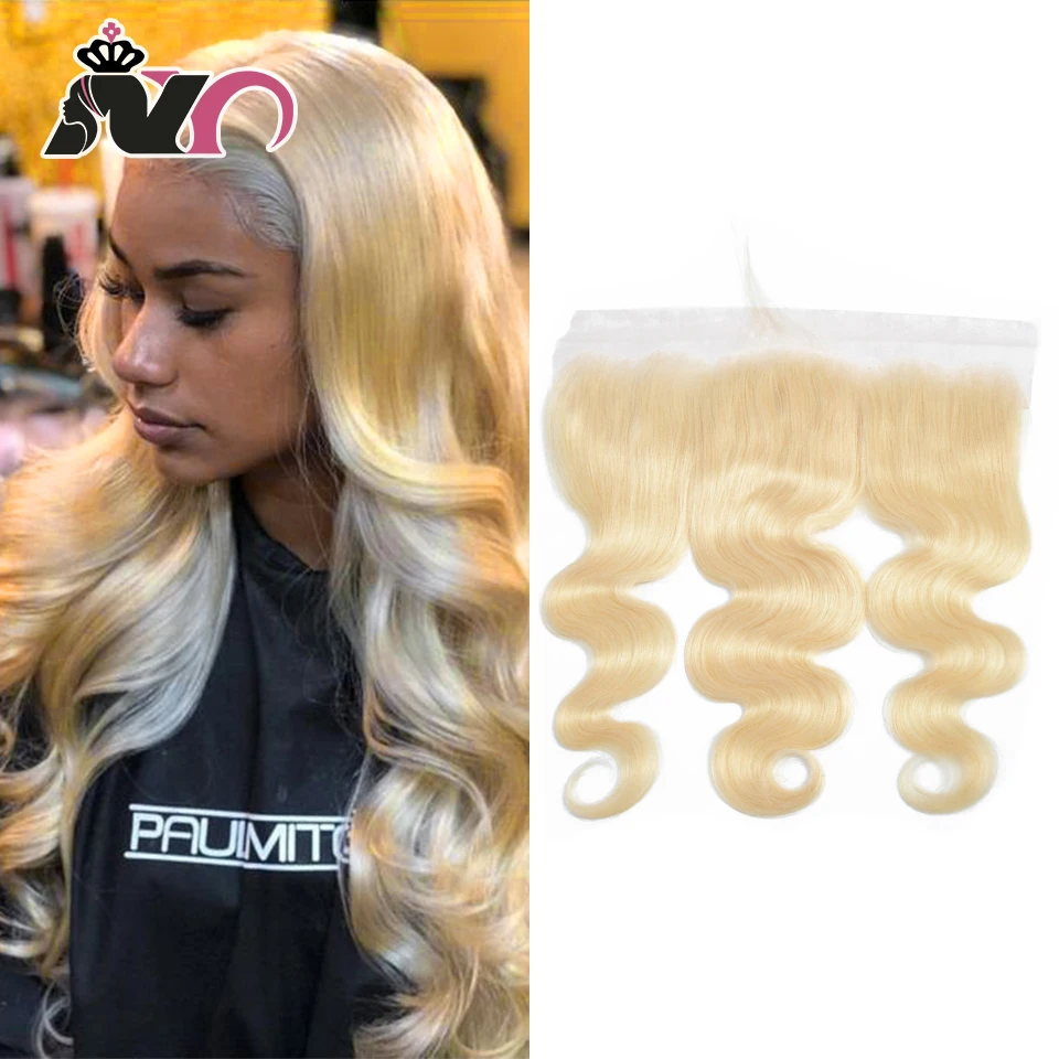 NY Hair 613 ombre Lace fronme Ear to ear Blonde 13x4 бразильские Remy человеческие волосы для тела волна фронтальная швейцарская Застежка 6-20 дюймов